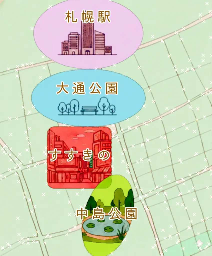 画像 札幌中心部イラスト
