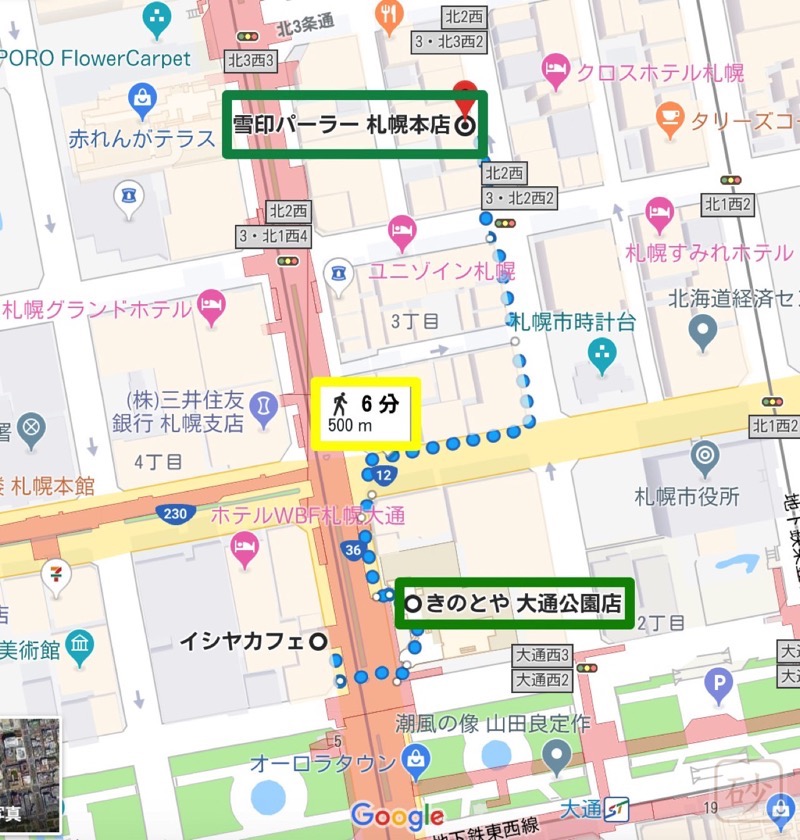 kitakaro rum raisins soft cream map01.jpg 地図