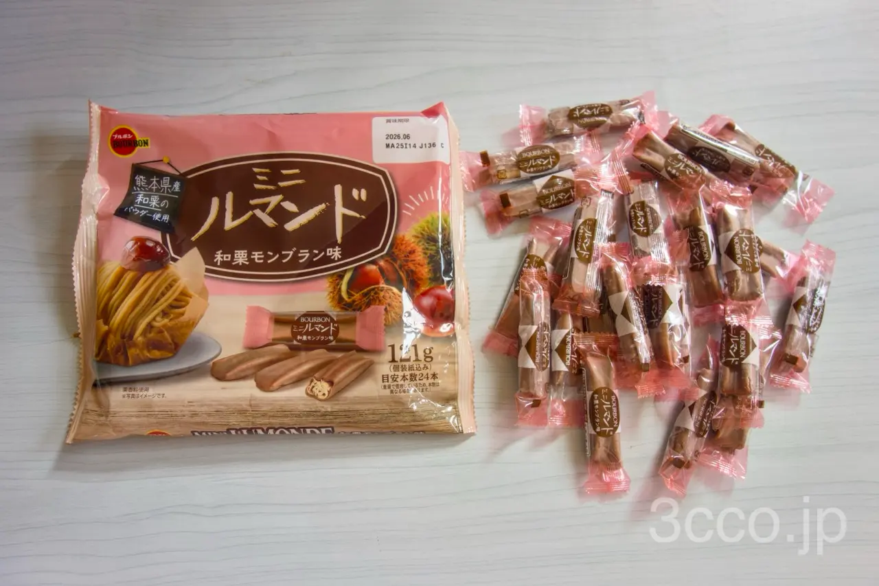 ミニルマンド和栗モンブランを食べる