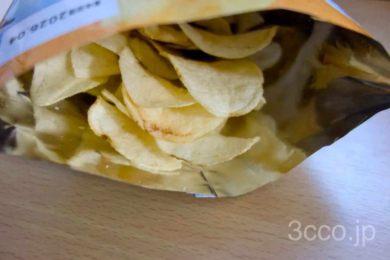 画像 ポテチオニオングラタン袋の中の匂い