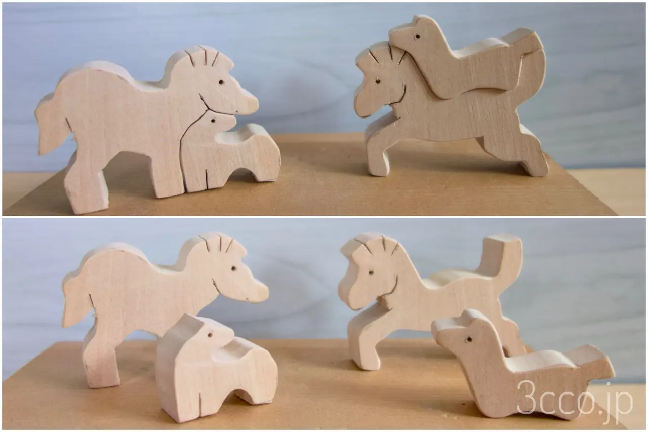 馬の組み木