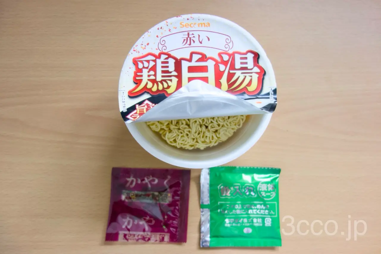 セコマオリジナルカップ麺の内容