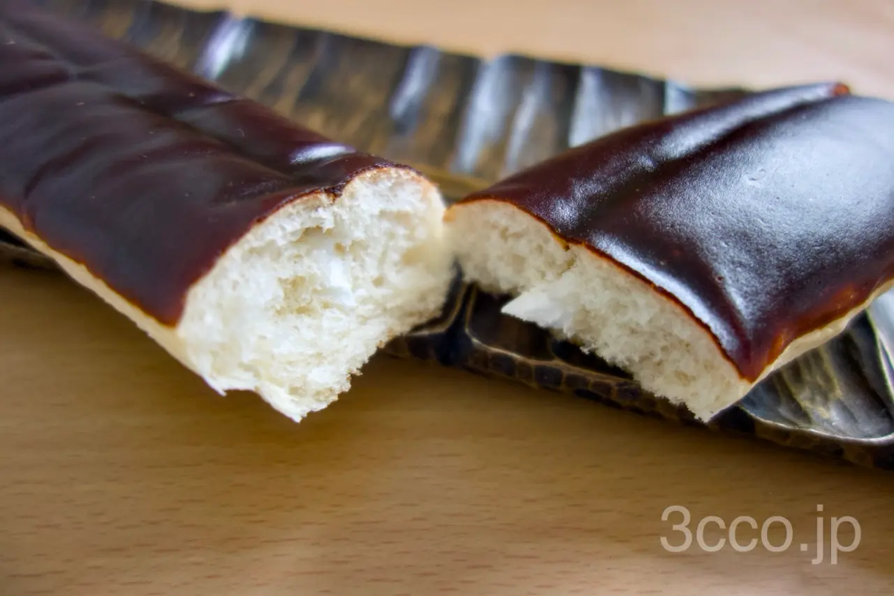 ようかんパン断面