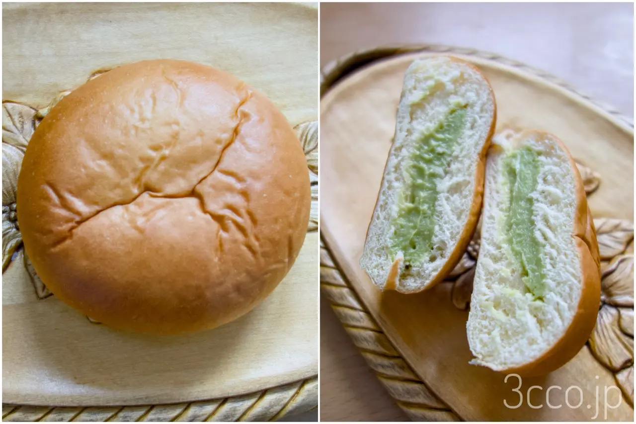 セコマピスタチオクリームパン断面