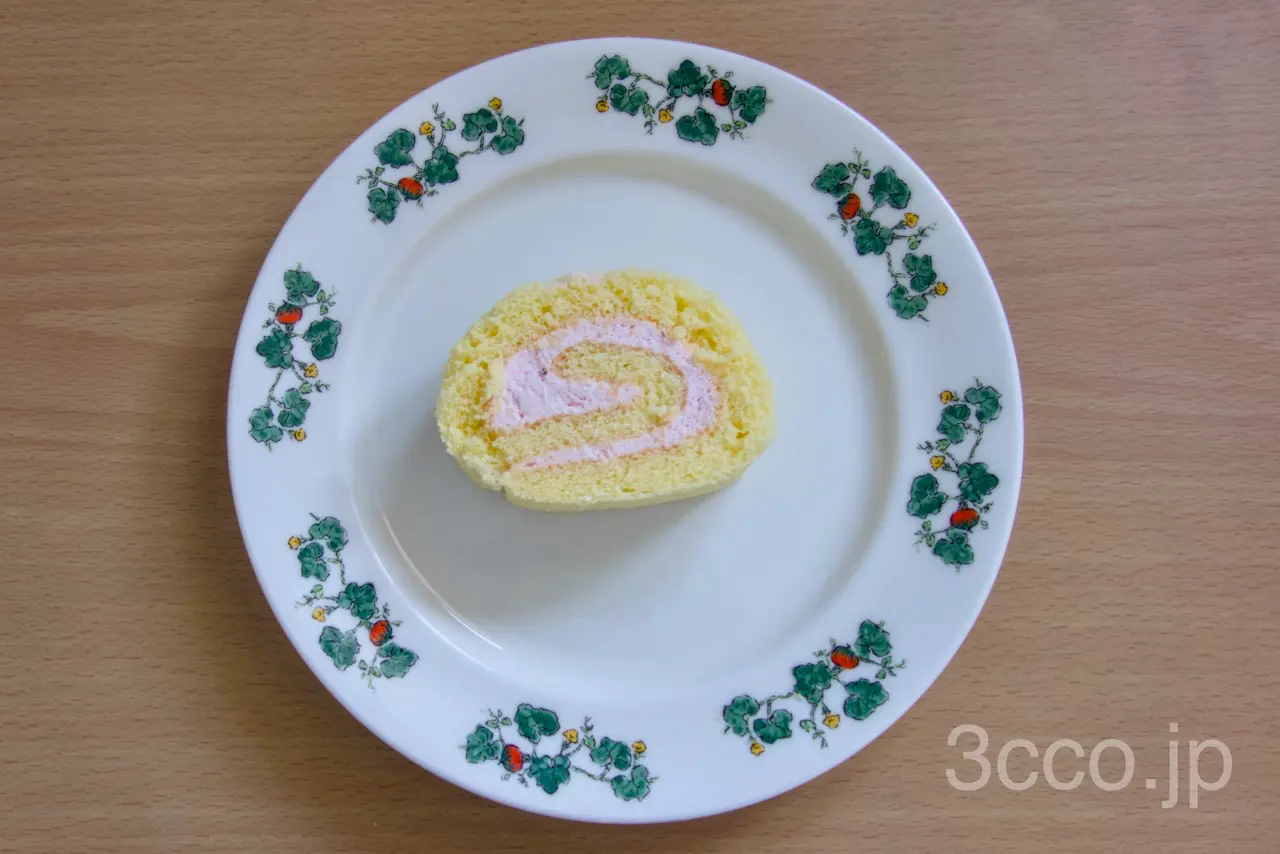 六花亭さくらのロールケーキ断面