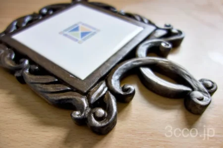 木彫りタイルトレイ